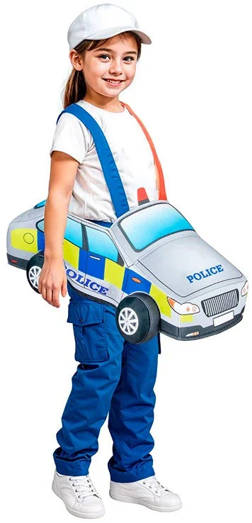 Disfraz de Coche Vehículo de Policía Infantil Policías Infantiles Partilandia